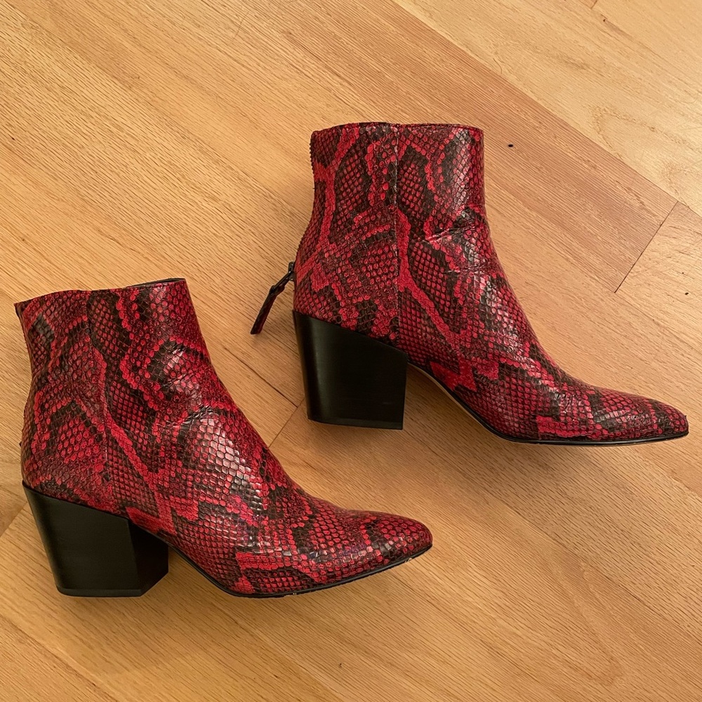 Dolce Vita, Snakeskin print booties